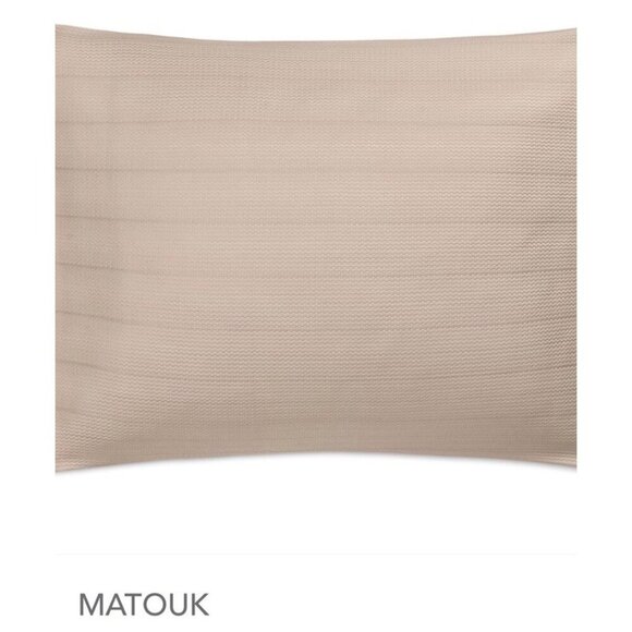 Matouk Augusta 100% Cotton KING Pillowsham Dune (ONE) - Picture 1 of 3